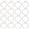 32Pcs 2 Colors 304 Stainless Steel Cable Chain Bracelet Making MAK-ME0001-11-1