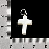 Natural White Shell & Crystal Rhinestone Pendants SH-CBAC52B-01D-3