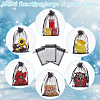 100pcs Large Organza Pouches Portable Shoes Bag Travel Storage Drawstring Bags OP-SP0001-03D-02-6