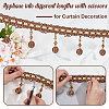 Curtain Plastic Beaded Fringe Trim OCOR-WH0090-69A-4