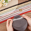 32 Yards 8 Colors Nylon Crown Elastic Lace Ribbon OCOR-GO0001-25-7