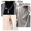 10Pcs 5 Colors Alloy Glass Big Pendants FIND-CJ0005-78-7