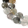 Natural Green Rutilated Quartz Beads Strands G-C116-A24-01-3