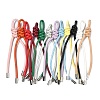 PU Leather & Brass Lanyards Pendant Decorations AJEW-A074-05-1