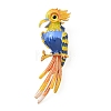 Parrot Alloy Enamel Brooch JEWB-K039-01A-KCG-1