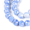 Anti-Tarnish Electroplate Glass Beads Strands GLAA-N010-10mm-08-2