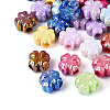 UV Plating Opaque Acrylic Beads SACR-T018-30M-1