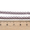 Electroplated Shell Pearl Beads Strands BSHE-G041-4mm-02-4