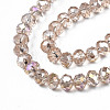 Electroplate Glass Beads Strands EGLA-A034-T3mm-B24-3