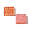 Square with Glitter Powder Mosaic Tiles Glass Cabochons DIY-P045-04B-3