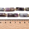 Natural Lepidolite/Purple Mica Stone Beads Strands G-D353-A17-5