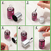 100Pcs Plastic Nail Polish Replacement Brushes for Manicure MRMJ-CP0001-48-5