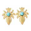 Synthetic Turquoise Pendants STAS-Z177-07G-02-1