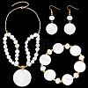 Natural Pearl Necklaces & Bracelets & Dangle Earring Sets SJEW-PH01394-6
