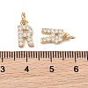 SHEGRACE Brass Micro Pave Clear Cubic Zirconia Pendants XGRQ29546-394G-R-3