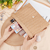 Women's Straw Knitted Bag AJEW-WH0348-18-3
