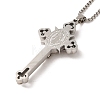 Gothic 201 Stainless Steel Pendant Necklaces NJEW-K260-01P-3