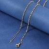Brass Figaro Chain Necklaces for Women NJEW-B157-02G-3