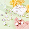 50Pcs 5 Styles Plastic Shank Buttons BUTT-TA0001-63-6