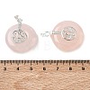 Natural Rose Quartz Pendants GG-CBAF4FB-02S-B04-3