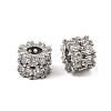 Brass Micro Pave Cubic Zirconia Beads KK-K374-20P-2
