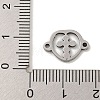 201 Stainless Steel Hollow Connector Charms STAS-S146-11P-3