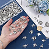 112Pcs Tibetan Style Alloy Pendants FIND-PH0062-11-3