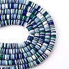 Handmade Polymer Clay Beads Strands CLAY-R089-8mm-T006-7