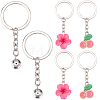 10Pcs Iron Split Key Rings FIND-SC0023-65-6