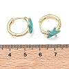 Brass Micro Pave Cubic Zirconia Hoop Earrings for Women EJEW-A167-23G-02-5