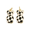 Brass Enamel Pendants KK-L240-18G-1