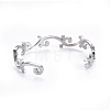 304 Stainless Steel Cuff Bangles BJEW-I277-02P-3