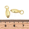 Sports Brass Charms KK-A289-04A-G-3