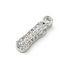 Brass Micro Pave Cubic Zirconia Pendants KK-A300-02P-I-2