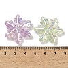 Christmas Snowflake UV Plating Luminous Rainbow Iridescent Acrylic Beads LACR-R001-07A-6