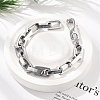 304 Stainless Steel Link Chain Bracelets for Women Men BJEW-A031-06P-1