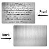 Rectangle 201 Stainless Steel Custom Blank Thermal Transfer Wallet Card DIY-WH0252-021-4