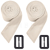 2Pcs Tie a Knot Polyester Waist Belt with Plastic Buckle AJEW-GF0014-53C-7