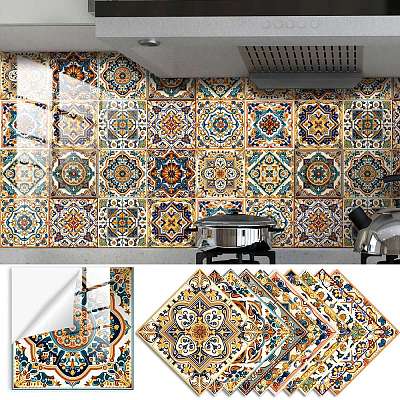 PVC Tiles Moroccan Design Self-Adhesive Wall Stickers PW24030224865-1