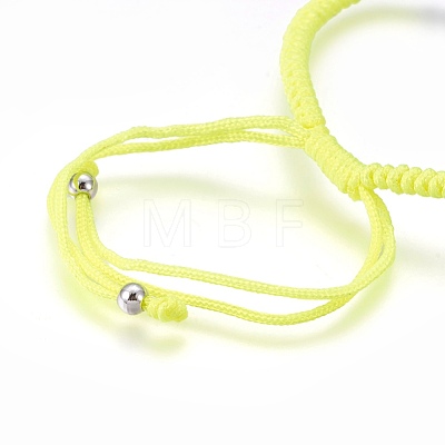 Nylon Cord Braided Bead Bracelets Making BJEW-F360-FP14-1