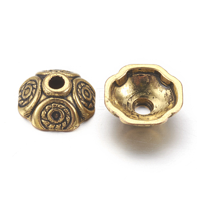 Tibetan Style Bead Caps GLF0652Y-NF-1