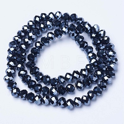 Electroplate Glass Beads Strands EGLA-A034-P3mm-A18-1