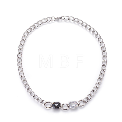 304 Stainless Steel Stud Earrings & Pendant Necklaces & Link Bracelets Jewelry Sets SJEW-L135-01E-1