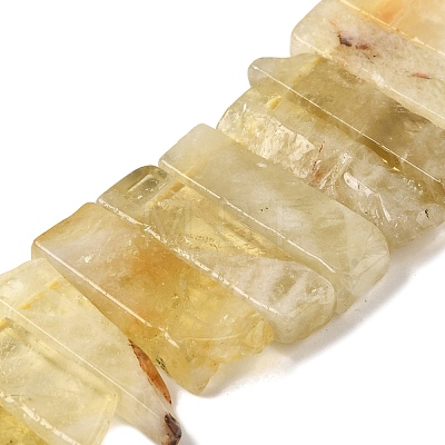 Natural Lemon Quartz(Heated) Beads Strands G-S386-D20-1
