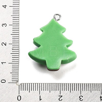 Christmas Theme Opaque Resin Pendants RESI-F054-A09-1