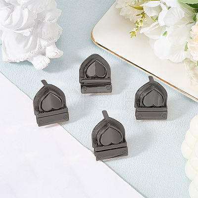 Heart Zinc Alloy Purse Locks AJEW-CP0011-65-1
