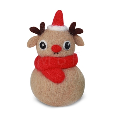 Christmas Reindeer Needle Felting Kit DIY-I092-01-1