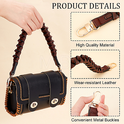 PU Leather Braided Bag Handles FIND-WH0114-83B-1