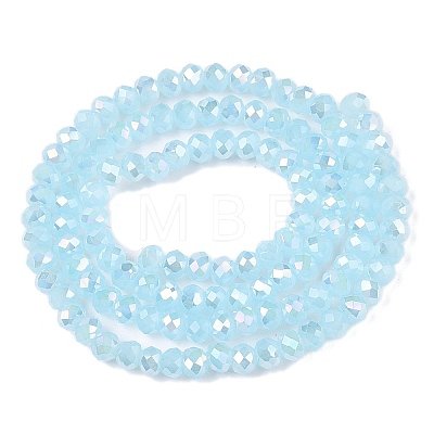 Electroplate Glass Beads Strands EGLA-A044-J3mm-B04-1