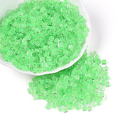 Transparent Inside Colours Glass Seed Beads SEED-T007-11I-1